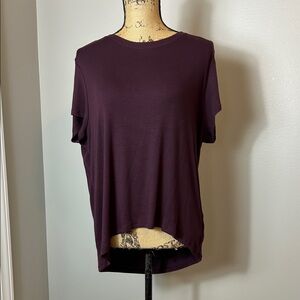 Athleta Deep Purple Short Sleeve Tee